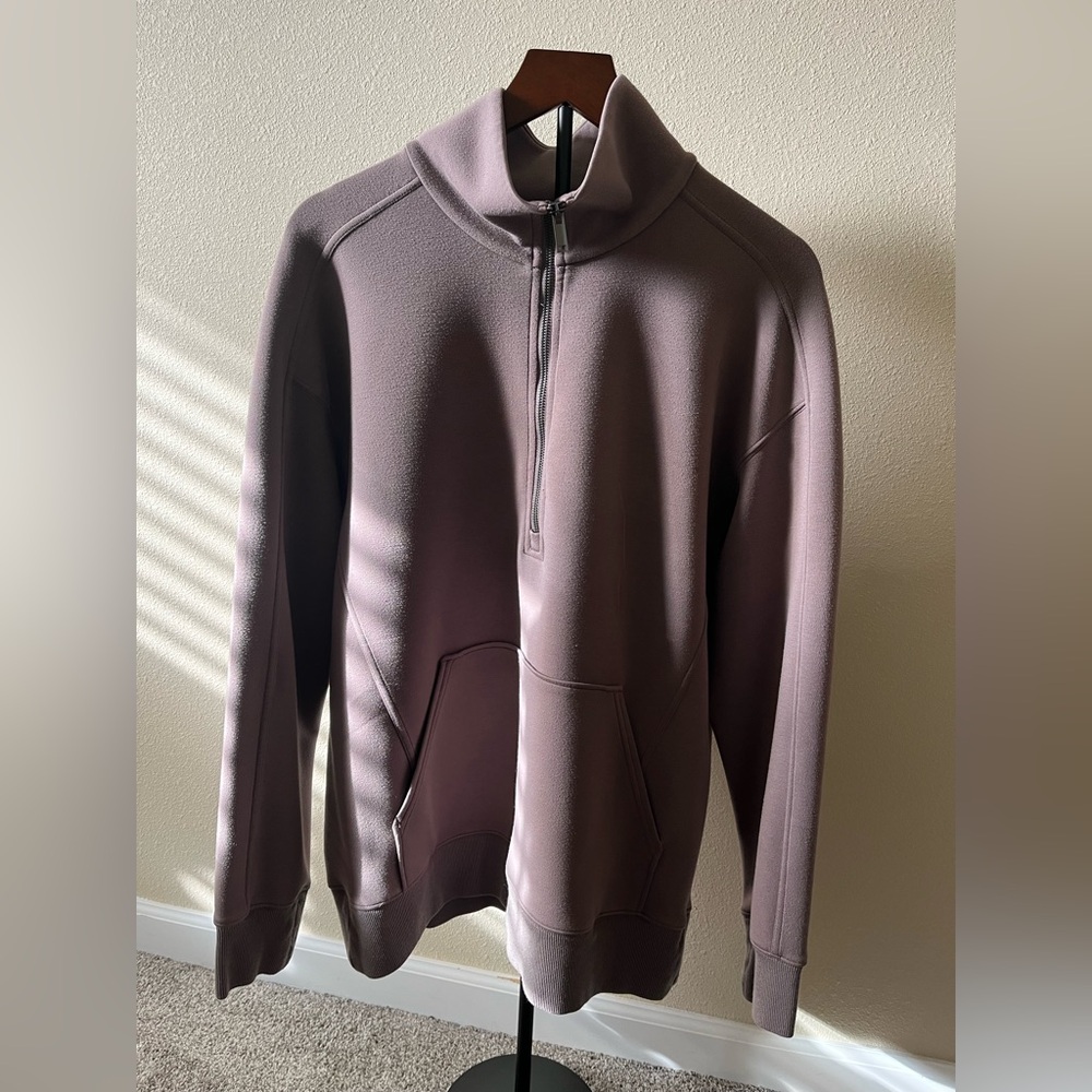 SPANX AirEssentials Women's Half-Zip Sweatshirt - Purple